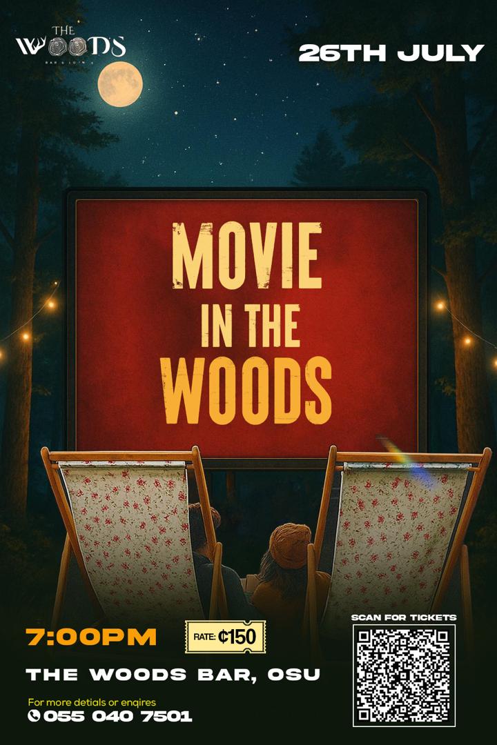 A night to have an outdoor cinematic experience at the woods bar , OSU, a moment to relax, network, and vibe.